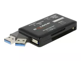 DeLOCK SuperSpeed USB kortelių skaitytuvas CF SD Micro SD MS M2 xD 5Gbps