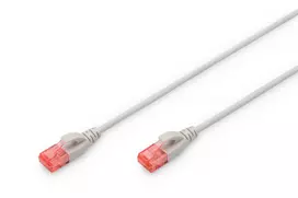 Tinklo kabelis ASSMANN Electronic DK-1617-010S RJ-45 Cat6 1m Pilka