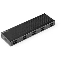 StarTech.com USB-C 10Gbps išorinis M.2 NVMe arba SATA SSD dėklas – aliumininis korpusas, USB-C ir USB-A laidai, tinka 2230/2242/2260/2280