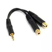 StarTech.com 15 cm stereo skirstytuvas – 3,5 mm kištukas į 2x 3,5 mm lizdus