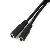 StarTech.com adapteris ausinėms su atskirais ausinių ir mikrofono kištukais – 3,5 mm 4 kontaktų į 2x 3 kontaktų 3,5 mm M/M