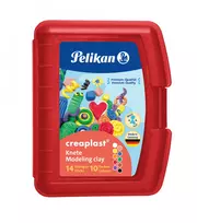 Modelino molis Pelikan Creaplast 240 g įvairiaspalvis 14 vnt.