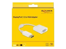 Adapteris DisplayPort 1.2 (vyriškas) į VGA (moteriška) DeLOCK 61007