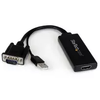 StarTech.com VGA į HDMI adapteris su USB garsu ir maitinimu – nešiojamas VGA į HDMI keitiklis – 1080p