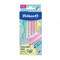 Flomasteris Pelikan 822282 Plonas 6 spalvų rinkinys