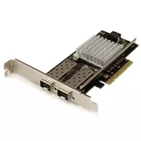 StarTech.com 2 prievadų 10G šviesolaidinė tinklo plokštė su atvirais SFP+ lizdais - PCIe, Intel mikroschema