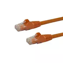 StarTech.com 2m CAT6 Ethernet kabelis - oranžinis CAT 6 Gigabit Ethernet laidas - 250MHz 100W PoE RJ45 UTP tinklo/jungiamasis laidas be užkabinimų su įtempimo mažinimu, individualiai išbandytas