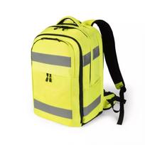 DICOTA Hi-Vis Backpack Yellow – didelio matomumo kuprinė su EN ISO 20471:2013 sertifikatu