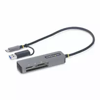 StarTech.com FCREADMICRO3V2 kortelių skaitytuvas USB 3.2 Gen 1 (3.1 Gen 1) Type-C pilka