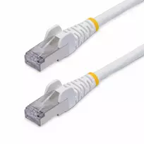 StarTech.com 3 m baltas CAT8 eterneto kabelis, apsaugotas nuo užkabinimo, RJ45, 25G/40G, 2000 MHz, 100W PoE++, S/FTP, 26AWG gryna vario viela, LSZH, ekranuotas tinklo laidininkas su įtempimo mažinimo elementais, individualiai išbandytas
