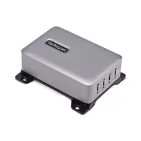StarTech.com 4 prievadų kelių įrenginių USB-C įkroviklis, 240W bendra, vienas prievadas 140W EPR, PD 3.1, sraigtiniai fiksavimo prievadai, skirtas posėdžių salėms, su laikikliu montavimui ant paviršiaus