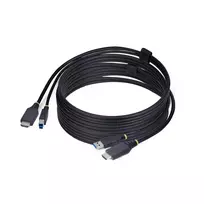 StarTech.com 10ft (3m) HDMI ir USB 5Gbps KVM kabelis, 4K 60Hz, HDMI 2.0 ir USB kombinuotas kabelis KVM jungikliams