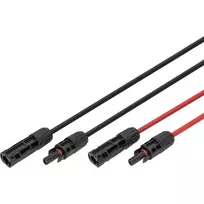 Saulės energijos ilginimo kabelis Digitus DK-SCEC66-0010 6 mm² MC4 jungtimis 1 m juodas/raudonas