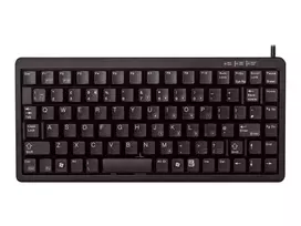 Klaviatūra CHERRY G84-4100, mini, USB, QWERTY, juoda