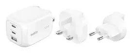 Sieninis įkroviklis Belkin BOOSTCHARGE 100W 2C1A WCH016HQWH su keičiamu kištuku