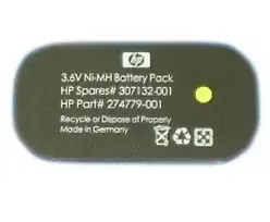 3.6V akumuliatoriaus blokas ASSEMBLY500MAH NiMH ovalios formos