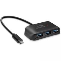 USB-C šakotuvas Speedlink SNAPPY EVO — USB 3.2 Gen 1 Type-C, 4 prievadai (Type-A + Type-C), 5Gbps, juodas