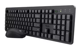 Trust Ody II belaidė klaviatūra ir pelė, QWERTZ vokiškas išdėstymas, RF, juoda
