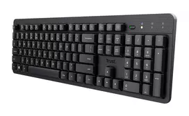 Trust Ody II belaidė klaviatūra Office RF Wireless QWERTZ vokiška juoda
