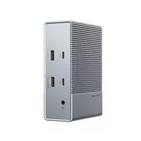 HyperDrive GEN2 HDG215-EUZ 15-in-1 USB-C doko stotis, 2x HDMI, 2x DisplayPort, 100W Power Delivery, sidabrinė