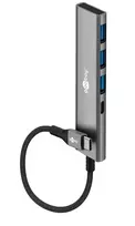Goobay Slim 4 prievadų USB-Hub USB-C į USB-A 5Gbit/s - kištukas 1x (76562)