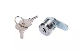 Apvali spynelė spintoms Extralink ROUND LOCK FOR CABINETS, sidabrinė