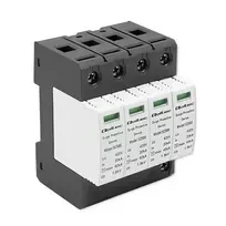 Apsauginis įtampos ribotuvas QOLTEC 52588 AC 4P 420V T2 C — 4 polių, 420 V, 2 tipo