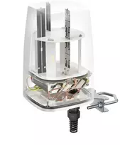 Kryptinė omni antena QuWireless QuSpot AX10S, 2,4–2,5 / 4,7–6 GHz, iki 7 dBi, PoE/LAN, vertikali poliarizacija