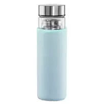 Gertuvė Xavax 00181598 – 450 ml borosilikatinis stiklas su silikoniniu gaubtu, mėlyna skaidri