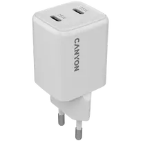 Įkroviklis Canyon CU35CC belaidis greitasis įkrovimas 35 W, 2×USB-C, vidaus naudojimui