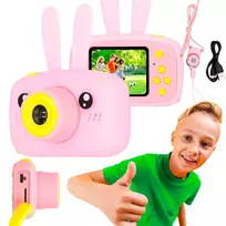 Vaikiškas skaitmeninis fotoaparatas Extralink H23 PINK, rekomenduojamas nuo 3 metų