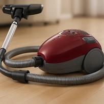 Sausas dulkių siurblys LAFE 46412, 800 W, teleskopinis vamzdis, 6 m veikimo spindulys, bordo