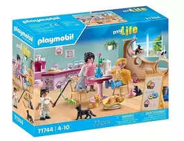 Žaidimų rinkinys PLAYMOBIL My Life 71744 Kačių kavinė su figūrėlėmis