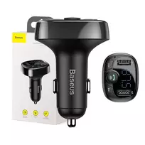 FM siųstuvas Baseus SUP0004410 87.5-108 MHz Bluetooth USB juodas