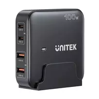 Unitek Desk Charger P1229ABK01-EU 100W stalinis įkroviklis su 2× USB-A ir 2× USB-C