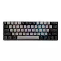 Mechaninė žaidimų klaviatūra White Shark WAKIZASHI-2 JAV išdėstymas pilkai juoda su raudonais jungikliais
