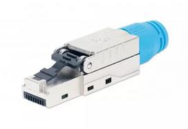 Intellinet Cat8.1 40G ekranuotas RJ45 kištukas be įrankių, mėlynas, vyriškas