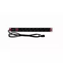 Rack maitinimo juosta TECHLY 365733 1U — 8× Schuko lizdai, 2 m laidas