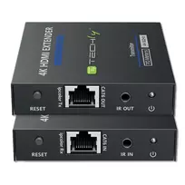 Techly IDATA EXT-565 AV siųstuvas ir imtuvas, juodas