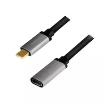 LogiLink USB C kabelis USB 3.2 Gen 2 CUA0105 0,5 m USB-C juodas/pilkas