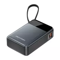 Nešiojamas powerbankas Vention FHYB0 20000mAh 65W, 2× USB-C, 1× USB-A, juodas
