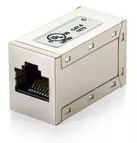 Equip Cat.6 ekranuotas modulinis tiesinis movas, RJ-45, RJ-45, metalinis