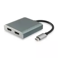 Equip USB Type-C į 2x HDMI adapteris, 3.2 Gen 1, USB-C, HDMI išvestis, 4096 x 2160 pikselių