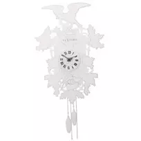 NeXtime laikrodis 2988 Cuckoo Weeble, 41x21 cm, sieninis, baltas