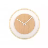 NeXtime laikrodis Wood Loop 3046, Ø30 cm, sieninis, medinis
