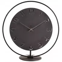 NeXtime Ting 5188zw stalinis laikrodis su šviesos funkcija, 41x40 cm, juodas