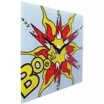 NeXtime klok 8173 Boom, 43x43 cm, sieninis, raudona/geltona/balta