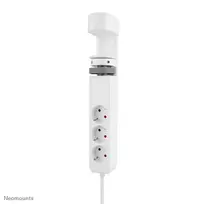 Neomounts DS22-840WH6 stalo kištukinis lizdas su spaustuku, USB-C ir USB-A prievadais – greitas įkrovimas