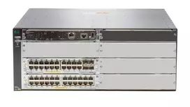 Valdomas L3 jungiklis HP HPE 5406R 44GT PoE+ ir 4×SFP+ (be maitinimo šaltinio) — 44×Gigabit RJ-45, 4×10Gb SFP+, PoE+, 960Gbit/s, 4U