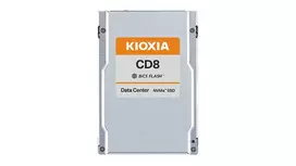 2,5 colio SSD Kioxia CD8-R 1,92 TB PCIe 4.0 NVMe — 7200MB/s skaitymas, 3500MB/s rašymas, MTBF 2,5 mln. val.